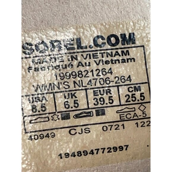 Sorel Roaming Devon Flat Sandals Beige Leather Adjustable Straps Casual 8.5 - Picture 7 of 9